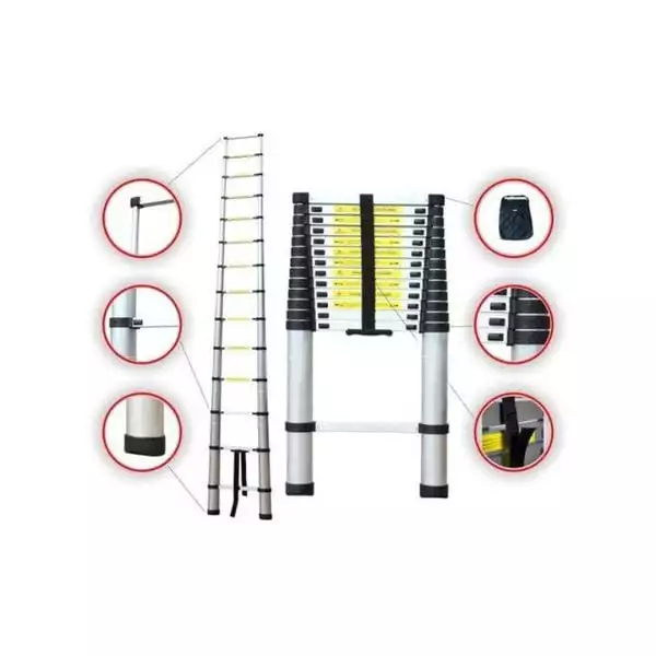 سلم ألمنيوم تلسكوبي قابل للطي